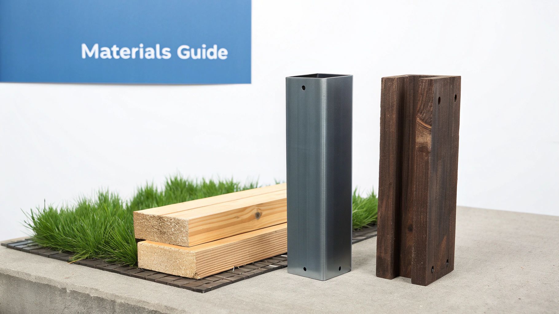 Fence boards against steel posts