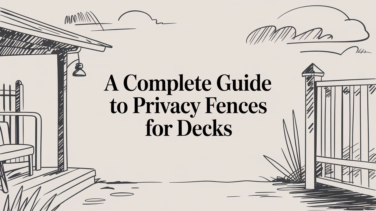 A Complete Guide to Privacy Fences for Decks