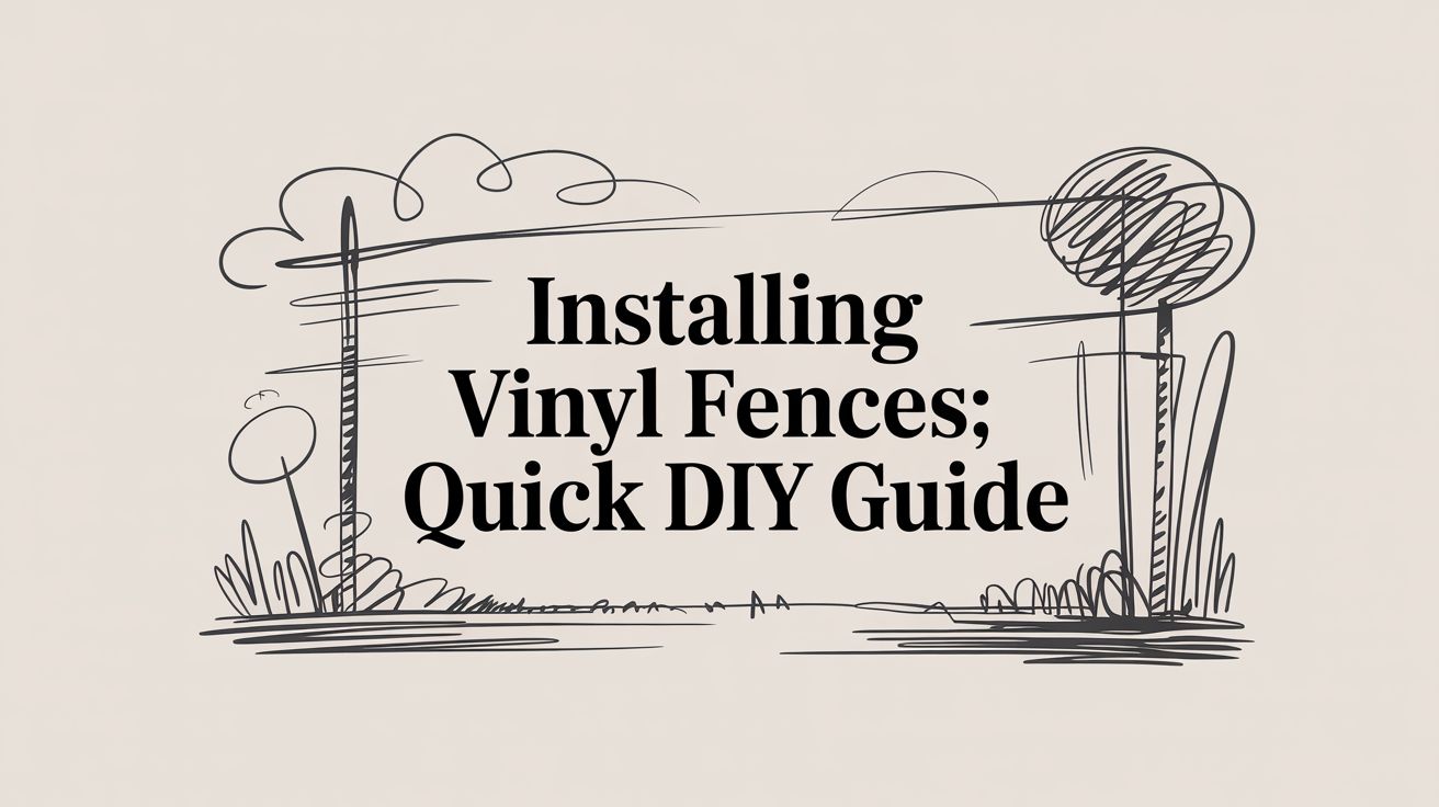 Installing vinyl fences: Quick DIY guide
