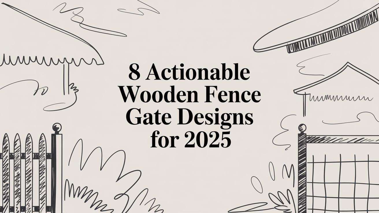 8 Actionable Wooden Fence Gate Designs for 2025