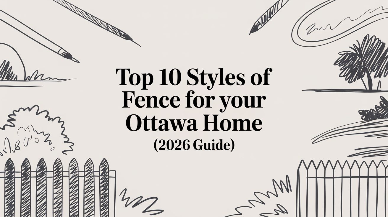 Top 10 Styles of Fence for Your Ottawa Home (2026 Guide)