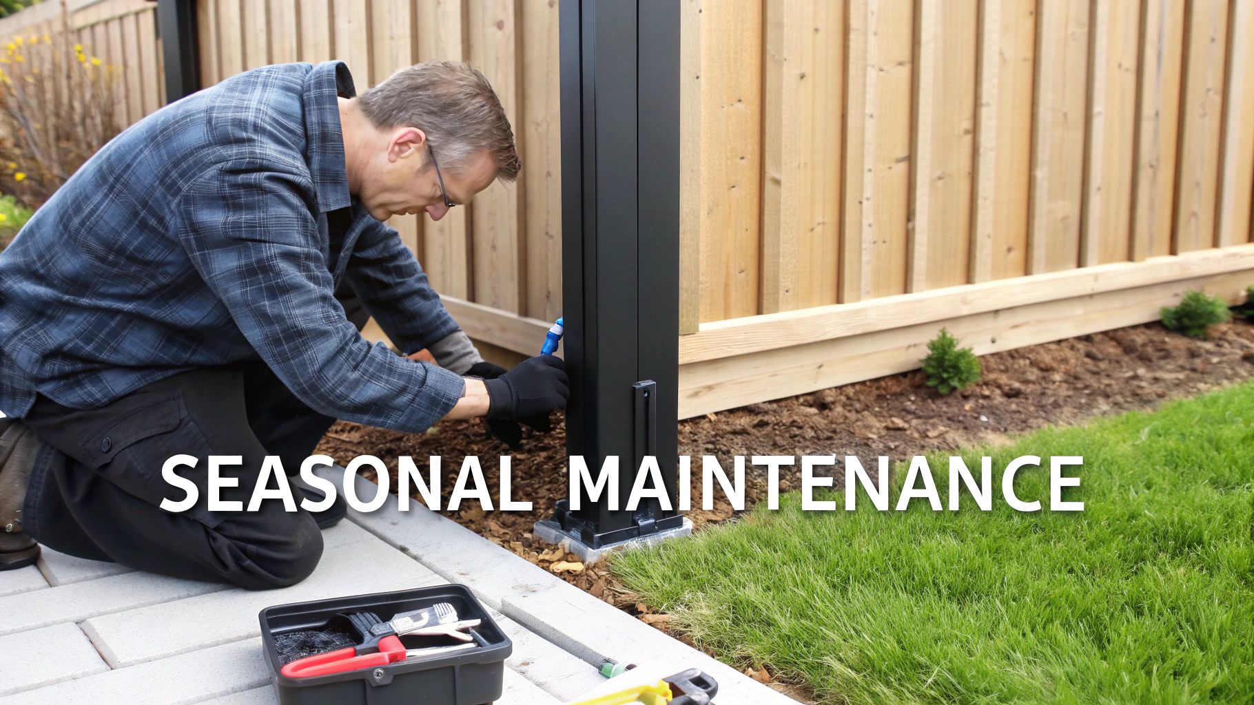 Wooden fence maintenance