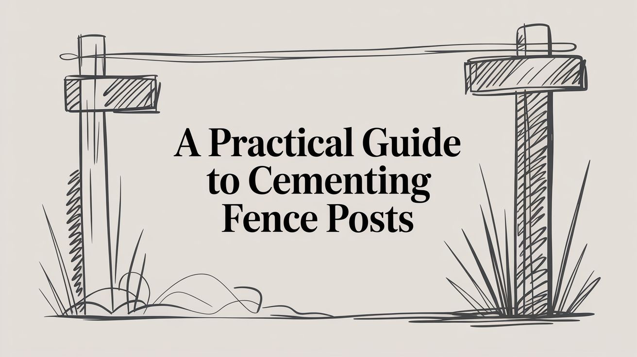 A Practical Guide to Cementing Fence Posts