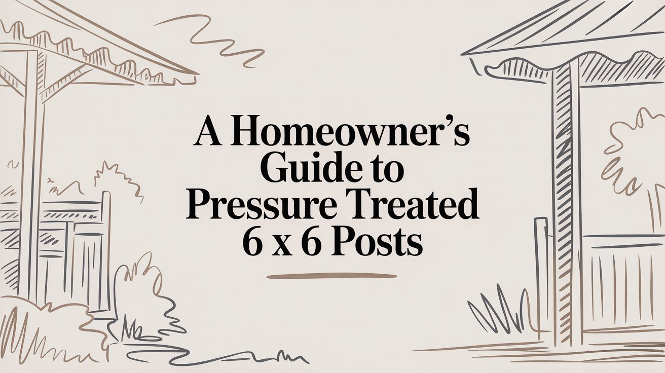 A Homeowner's Guide to Pressure Treated 6 x 6 Posts