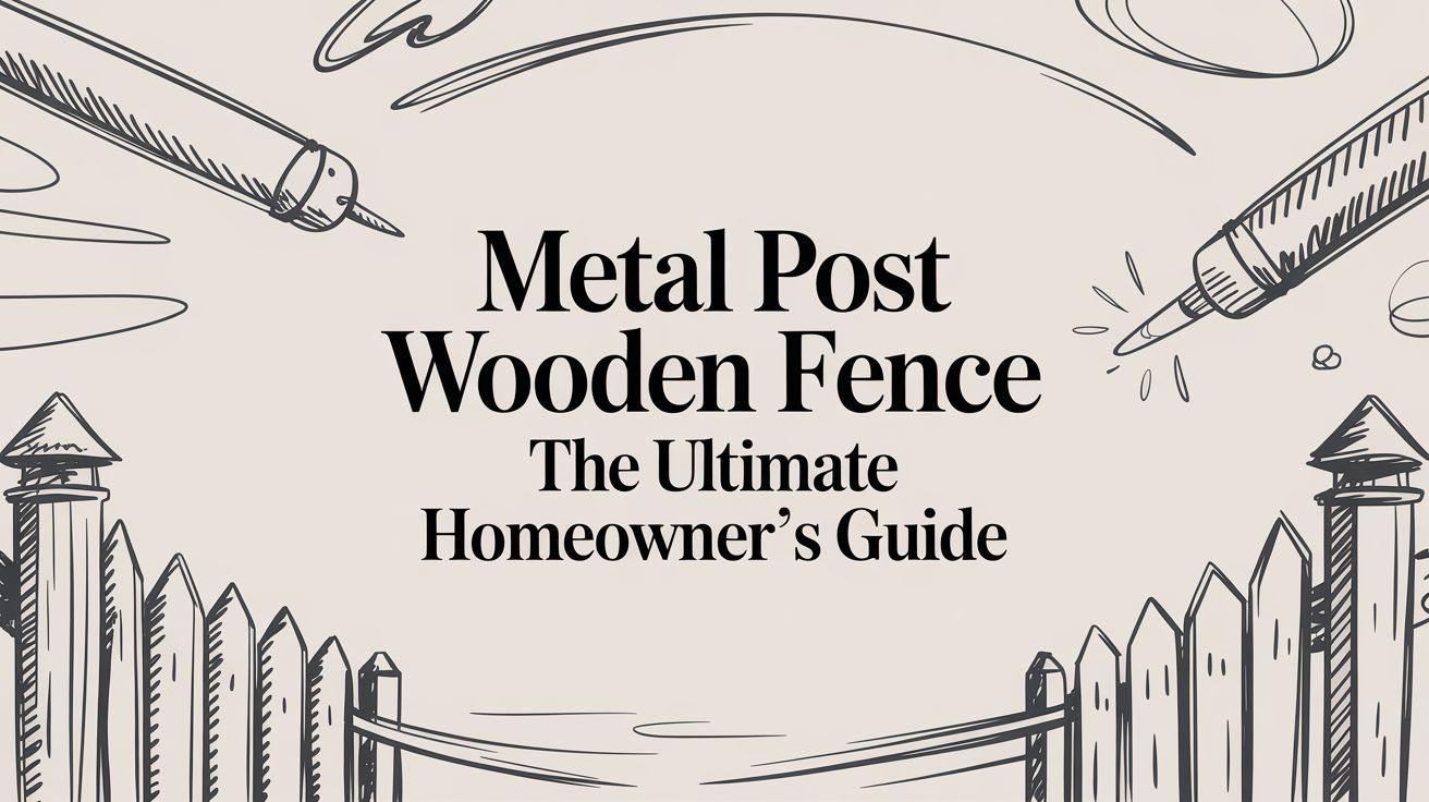 Metal Post Wooden Fence: An Actionable Homeowner's Guide