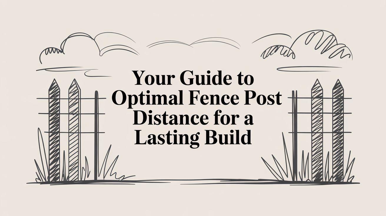 Your Guide to Optimal Fence Post Distance for a Lasting Build
