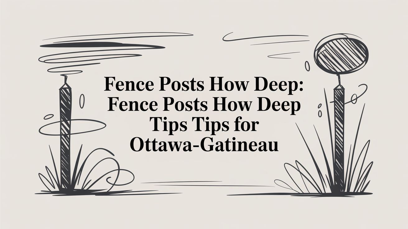 Fence Posts How Deep: Your Definitive Guide for Ottawa-Gatineau