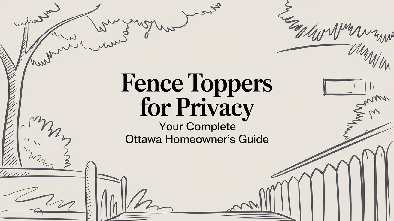 Fence Toppers For Privacy Your Complete Ottawa Homeowner's Guide