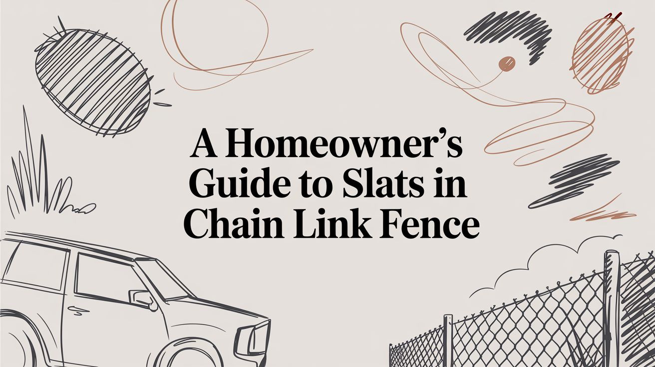 A Homeowner's Guide to Slats in Chain Link Fence