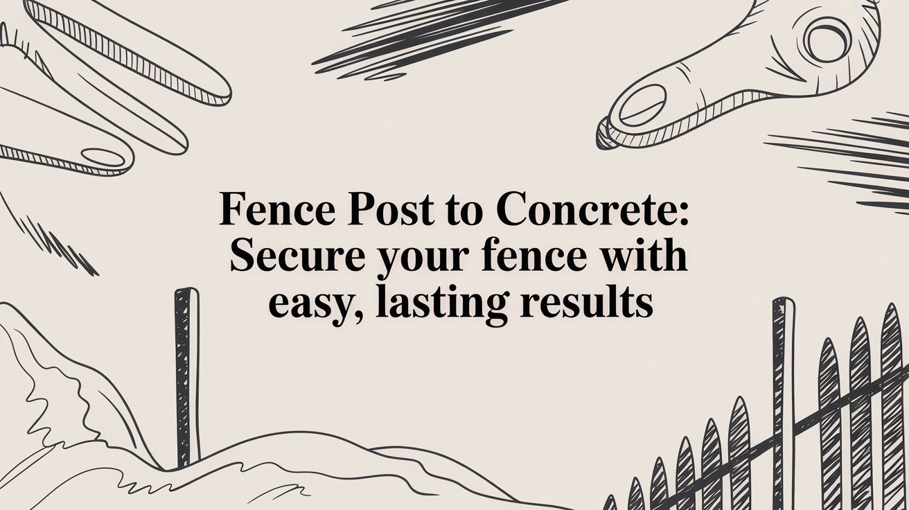 Fence Post to Concrete: A Step-by-Step Guide for a Rock-Solid Fence
