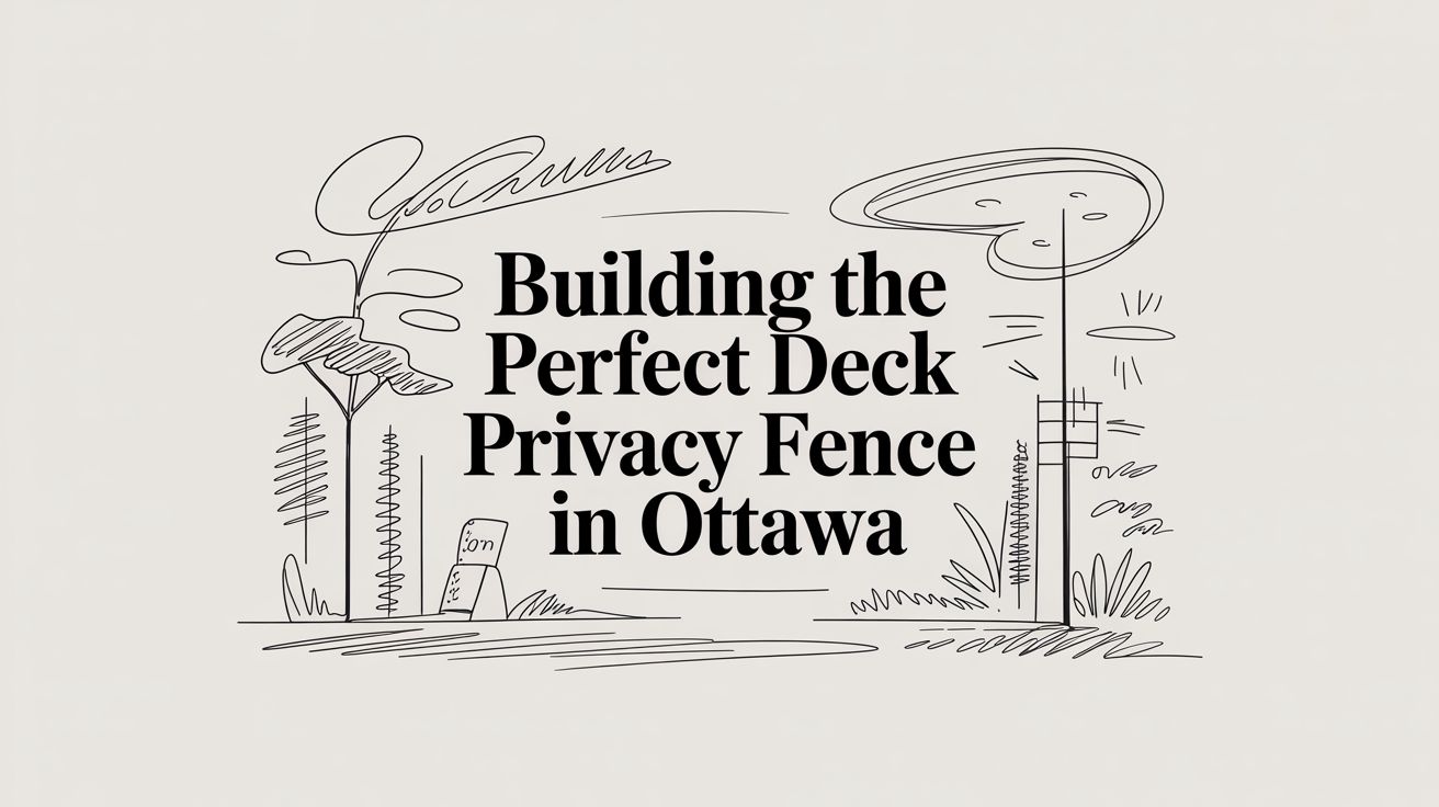 Building the Perfect Deck Privacy Fence in Ottawa