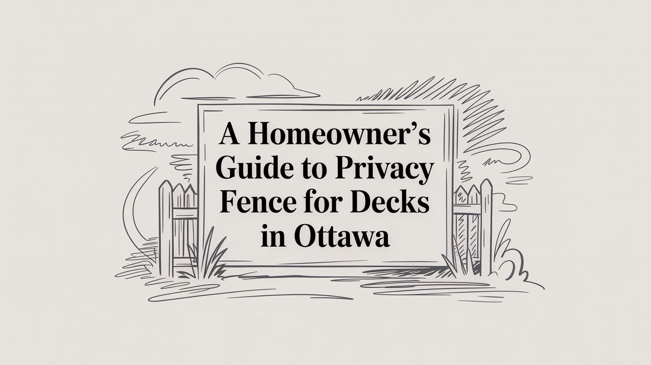 A Homeowner's Guide to Privacy Fence for Decks in Ottawa