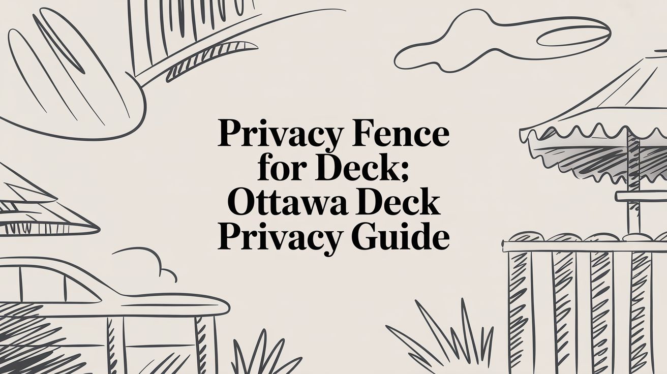 Privacy Fence for Deck: Your Actionable Guide to Creating a Private Ottawa Deck