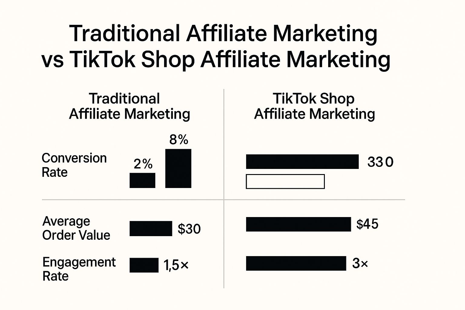 Infographic about affiliate marketing tiktok shop