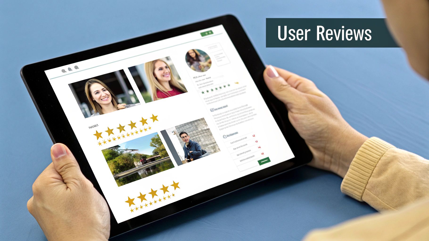 An infographic showcasing different forms of social proof, such as customer reviews, testimonials, and user-generated content, used in e-commerce.