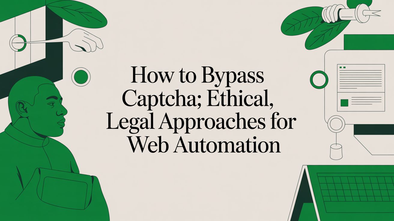 how to handle captcha: Ethical, Legal Approaches for Web Automation