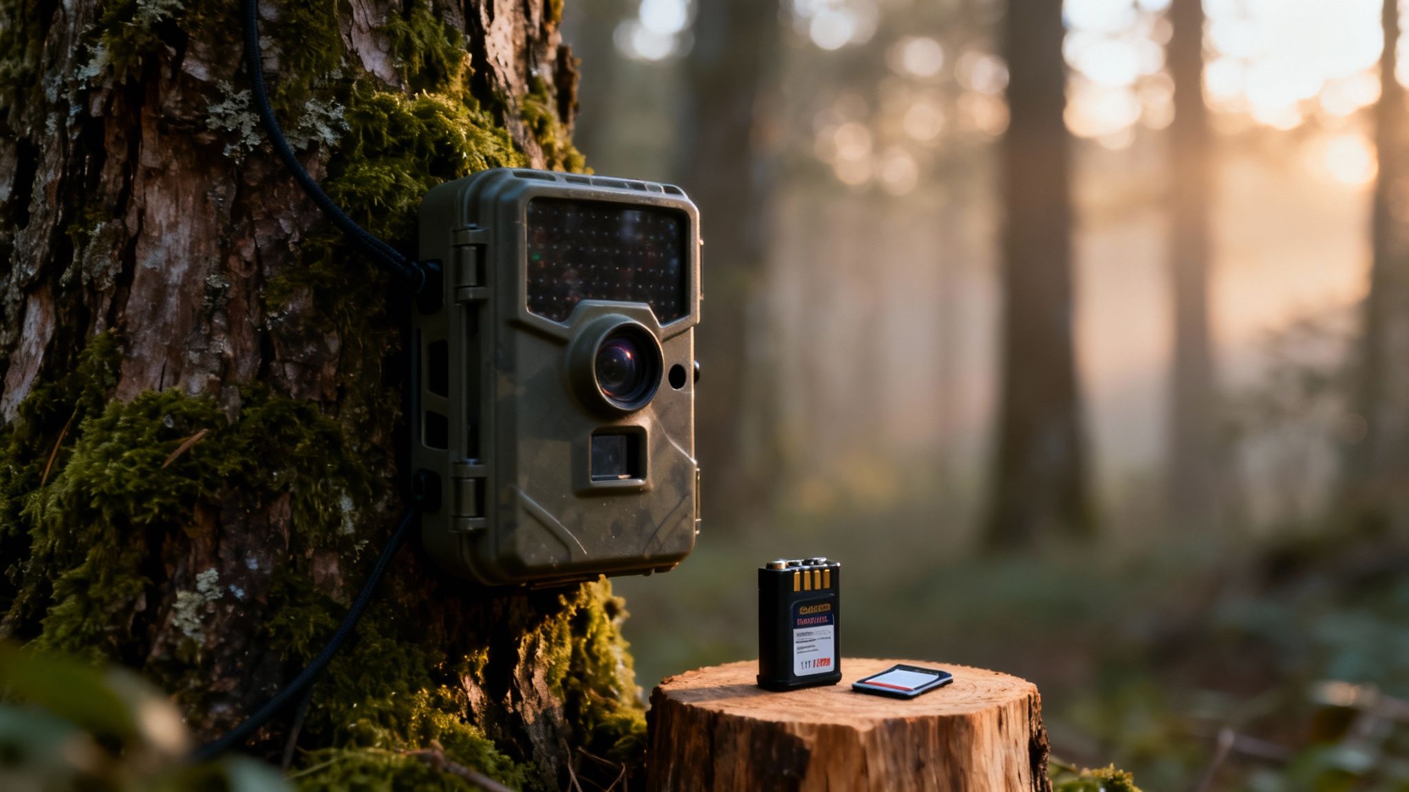 Trail camera analogy with ATV