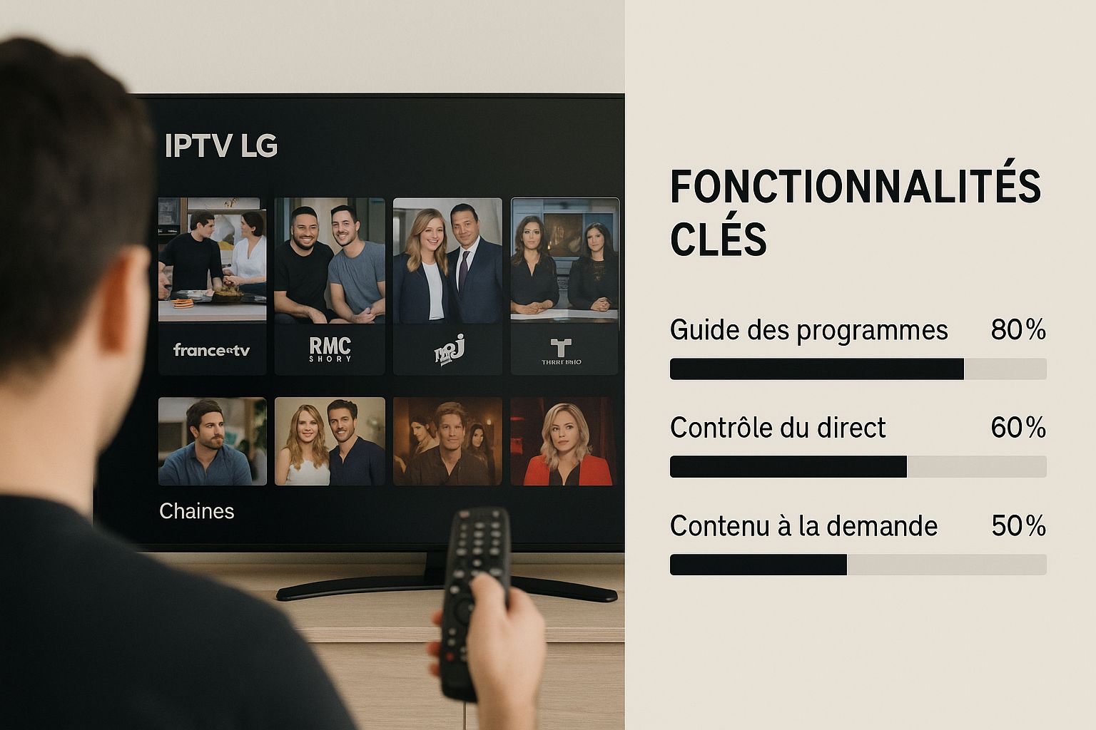 Infographic about appli iptv lg