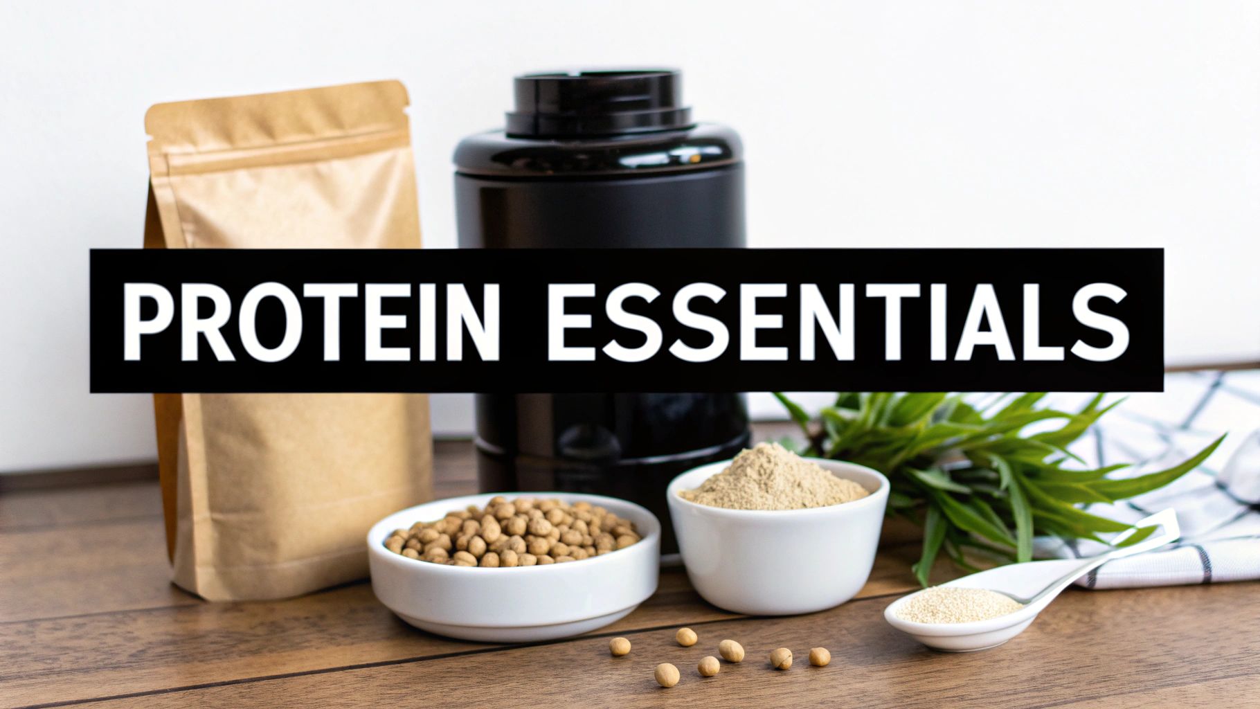 A scoop of protein powder next to a shaker, symbolizing the essential nutrients for muscle repair.