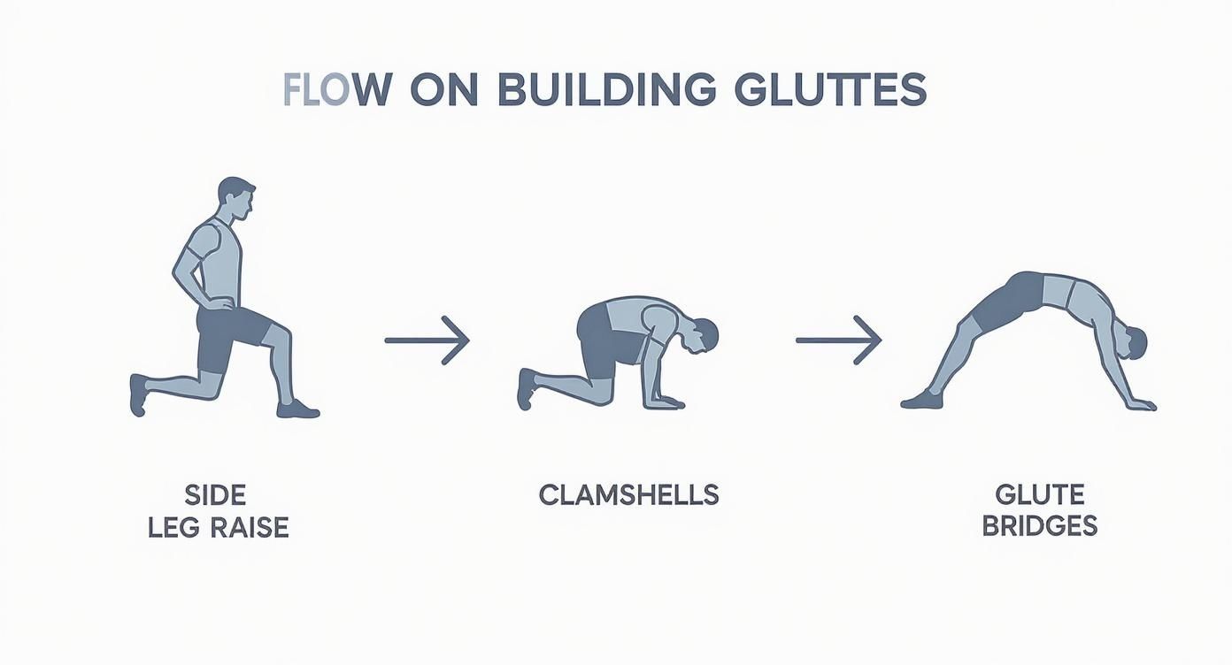 Infographic about how to get rid of hip dips