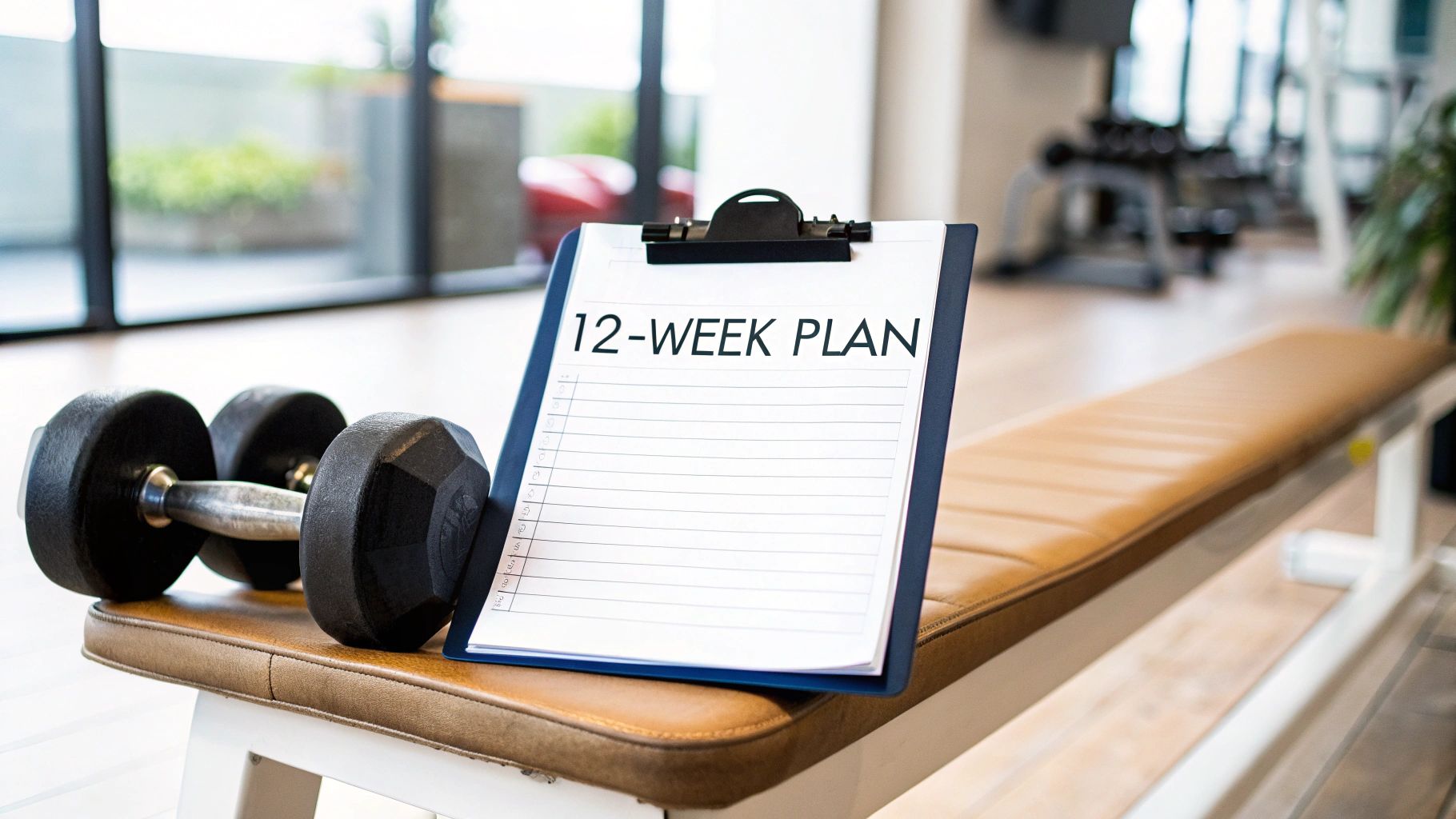 A confident woman with muscular definition performing a kettlebell swing in a gym setting.