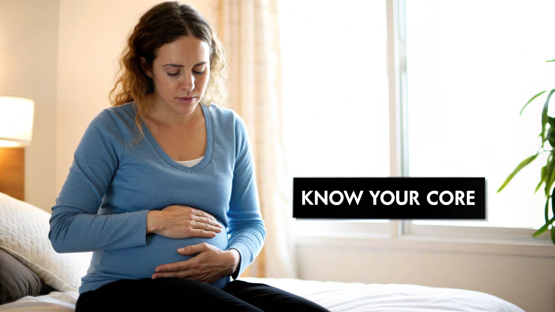 A visual representation of the abdominal muscles affected by diastasis recti