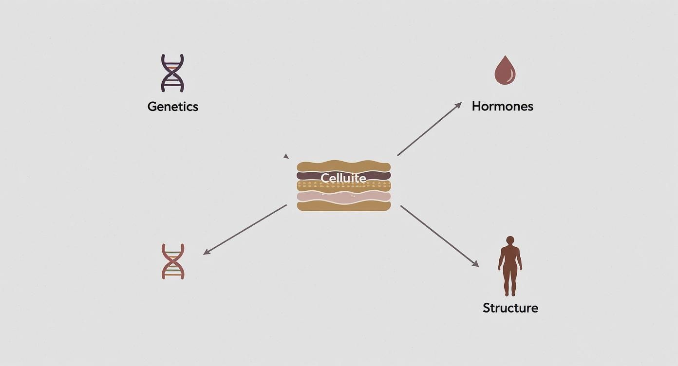 Infographic about how to reduce cellulite naturally