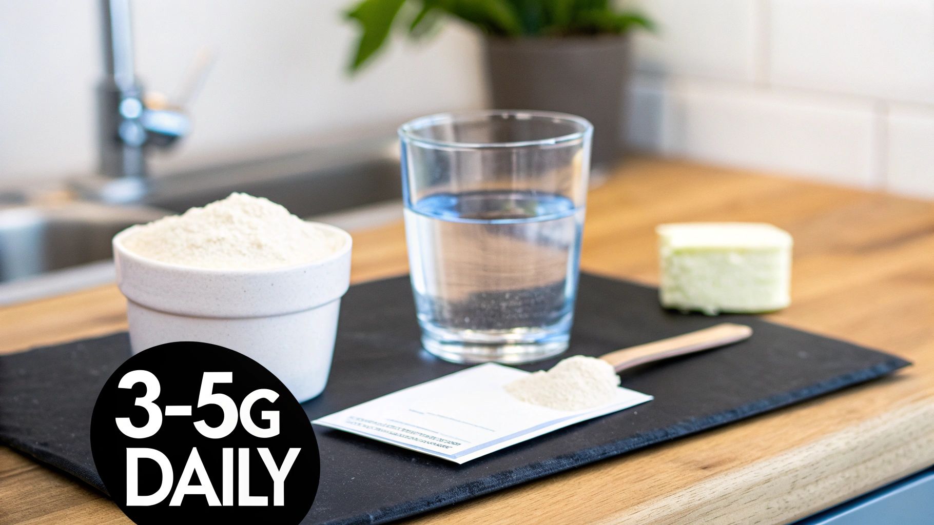 A woman in a gym holding a shaker bottle, looking ready to mix her creatine supplement.