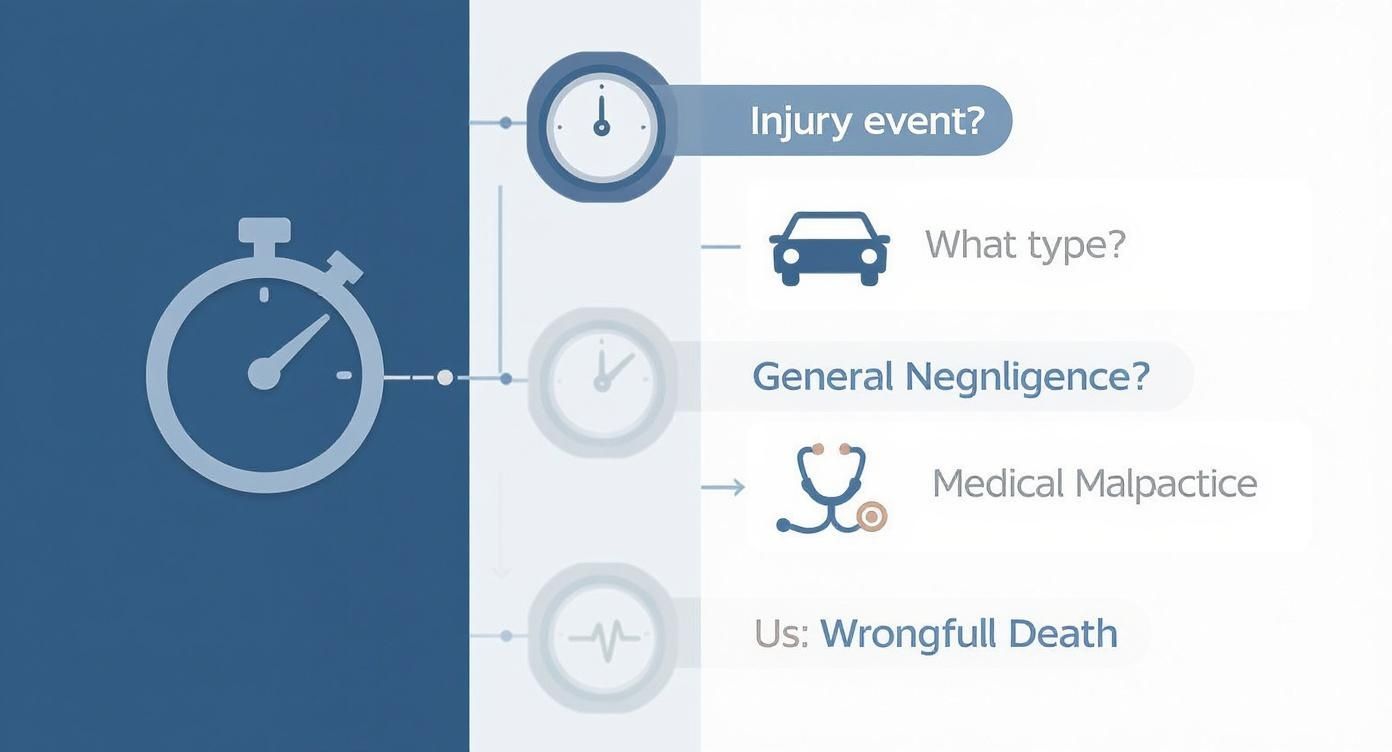 Infographic about statute of limitations personal injury