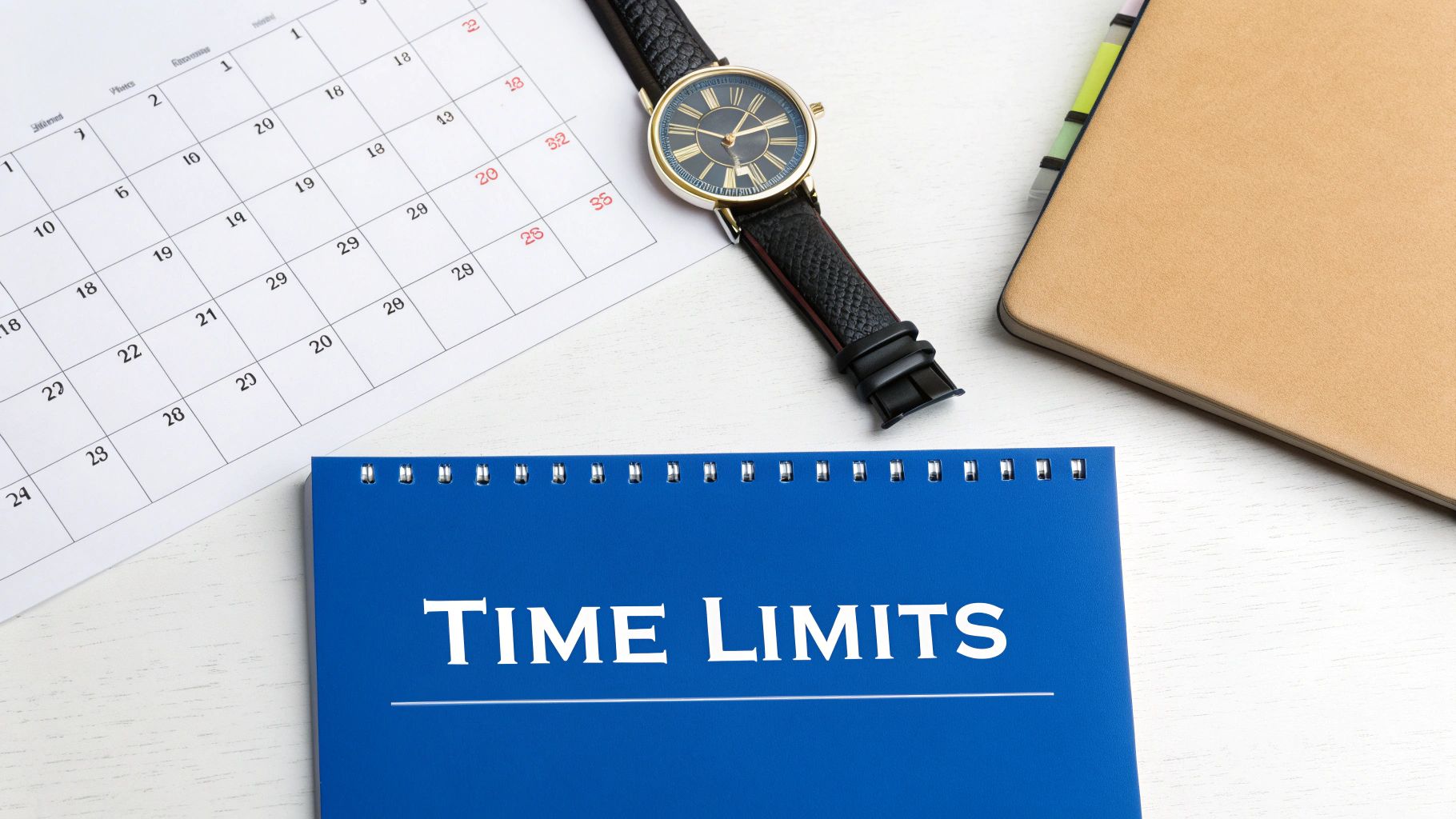 An hourglass with sand running out, symbolizing a deadline.