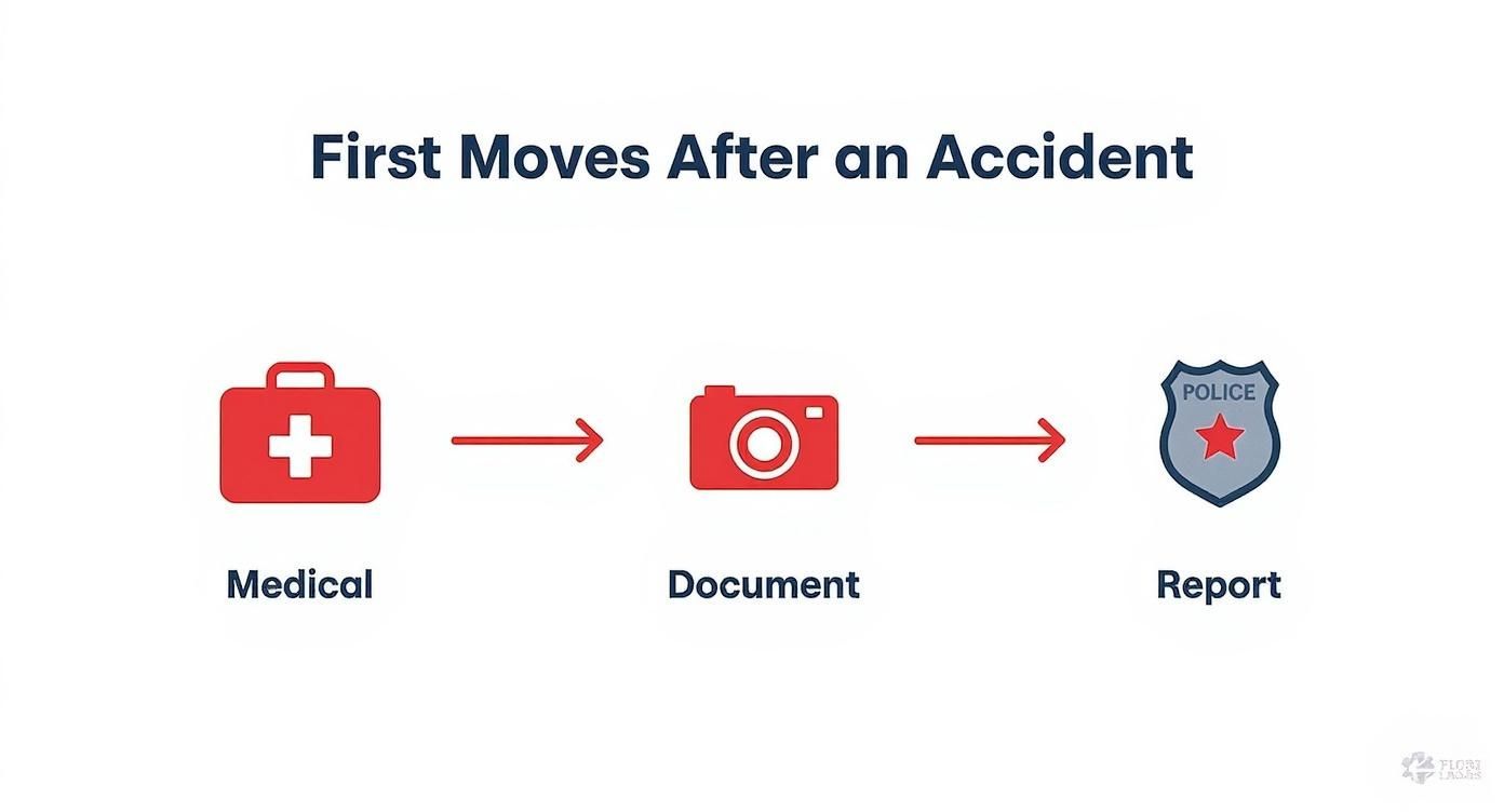 Infographic about how to find a good accident lawyer