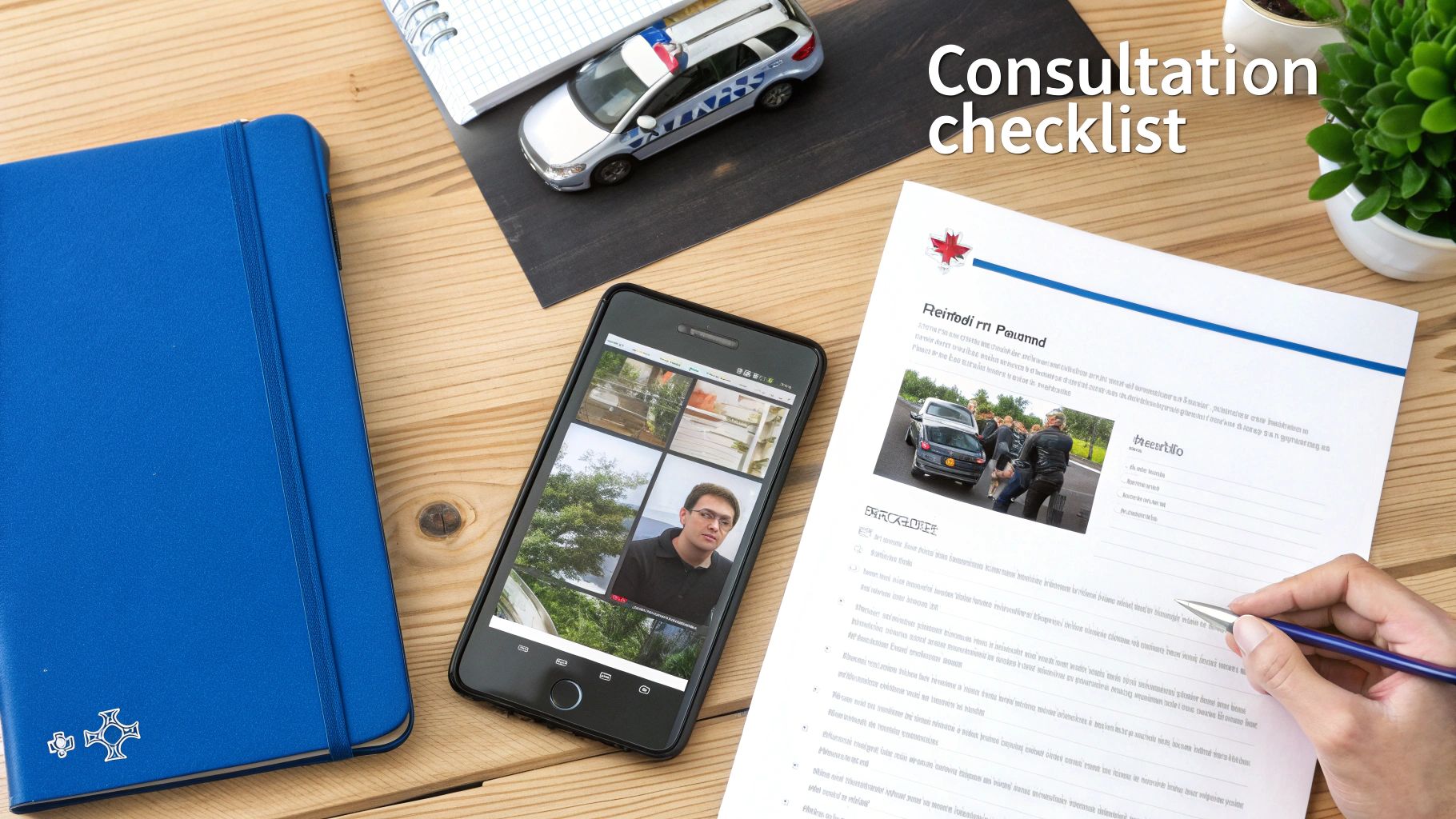 A person examining a legal document with a calculator nearby, representing financial planning for a legal case.