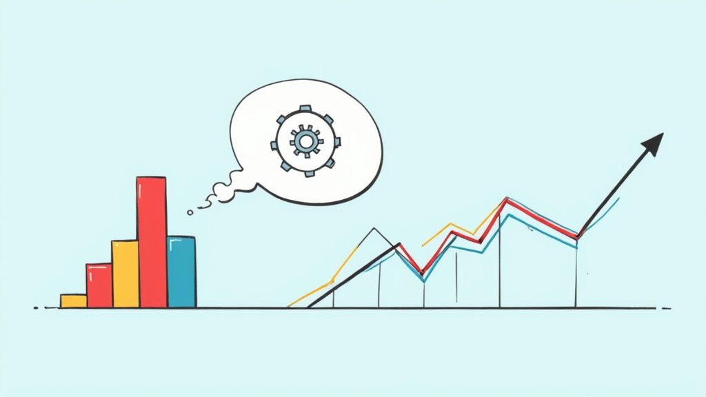 Een visualisatie van data-analyse die leidt tot creatieve branding concepten