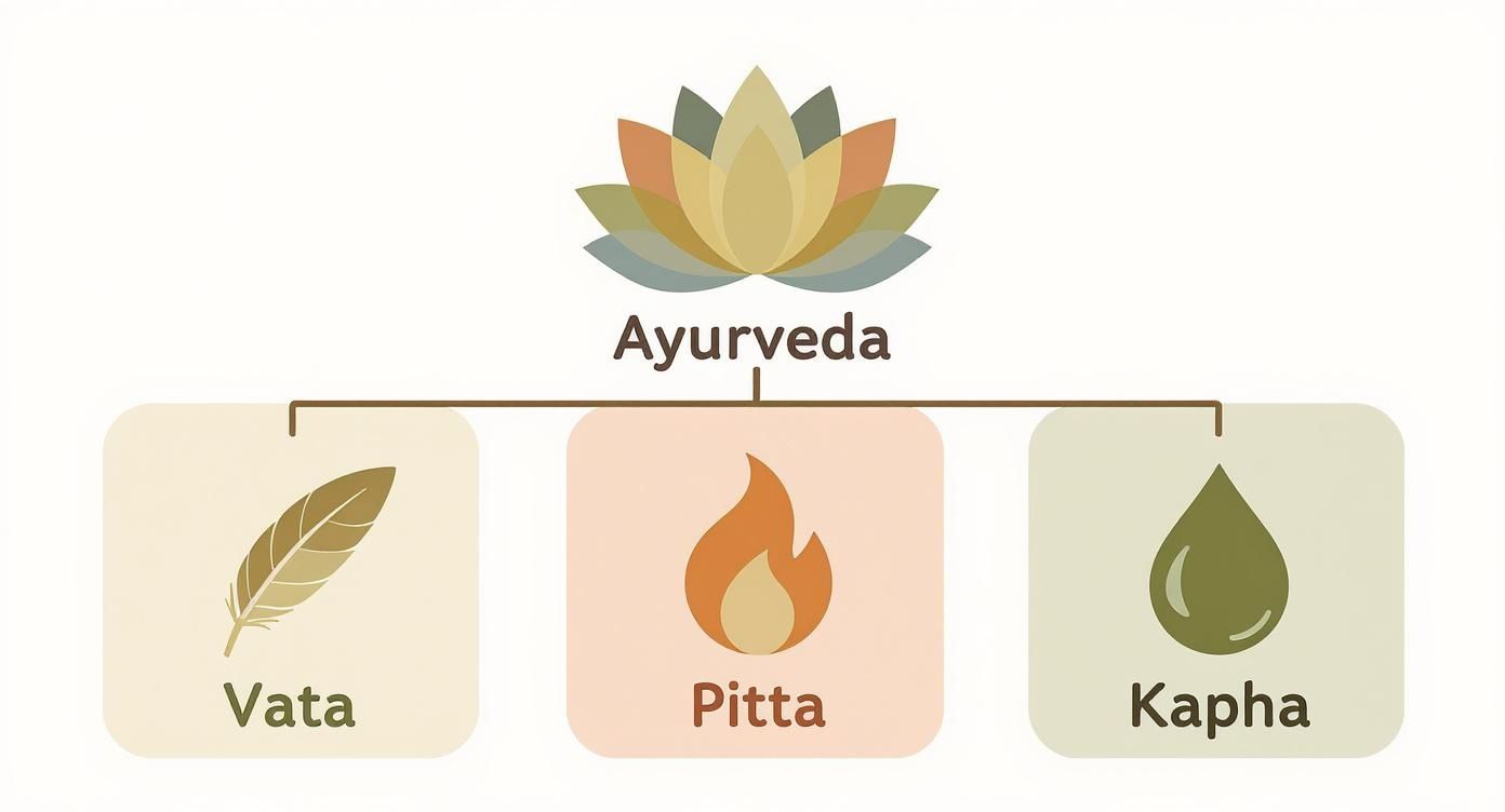 Infographic about yoga en ayurveda
