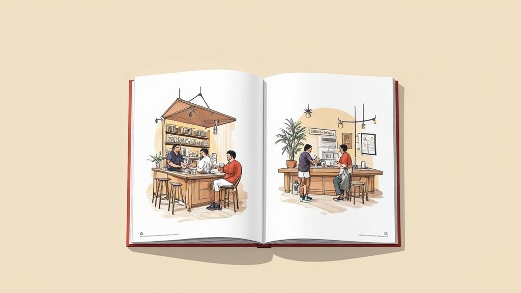 Een weergave van het brandbook en de huisstijl van ZwartWit Koffie in Eindhoven