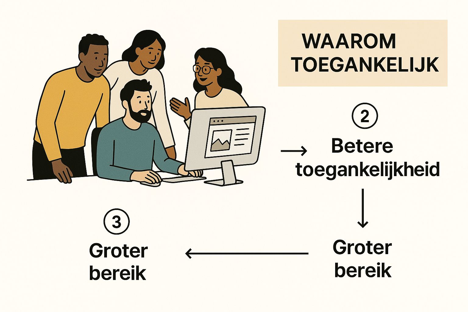 Infographic about website toegankelijkheid verbeteren