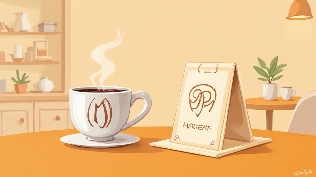Een sfeervolle foto van het interieur van ZwartWit Koffie in Eindhoven
