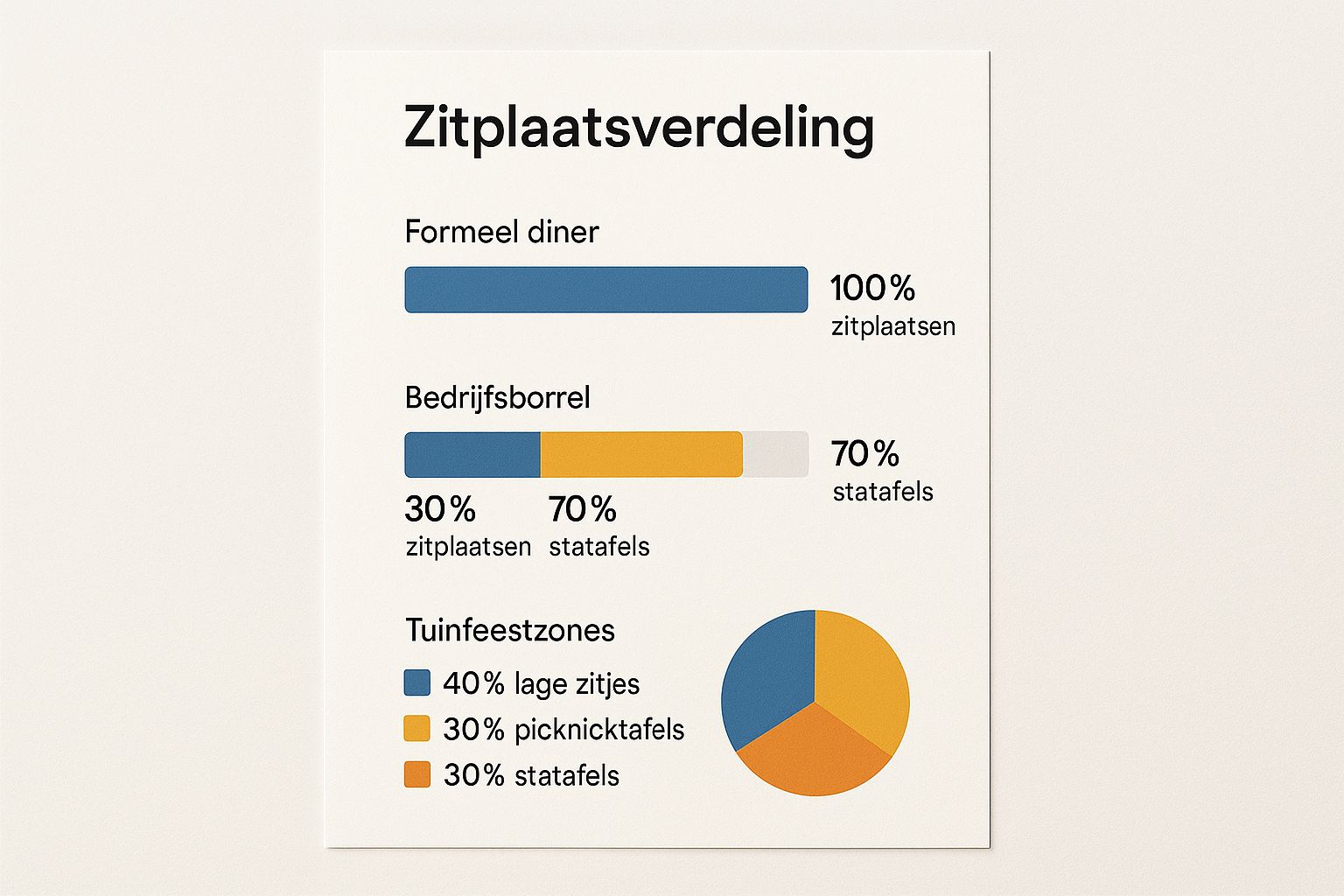Infographic about tafel en stoel verhuur