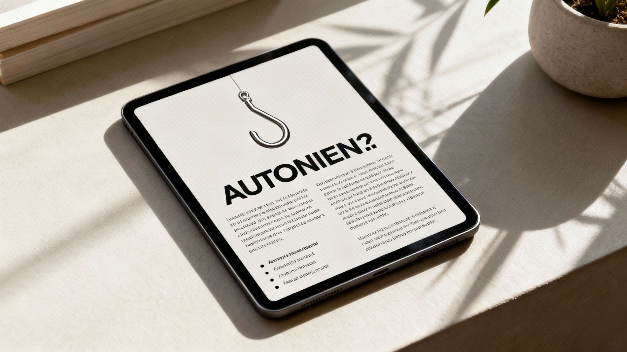 Een persoon die aantekenigen maakt en een blogpost structureert op een laptop