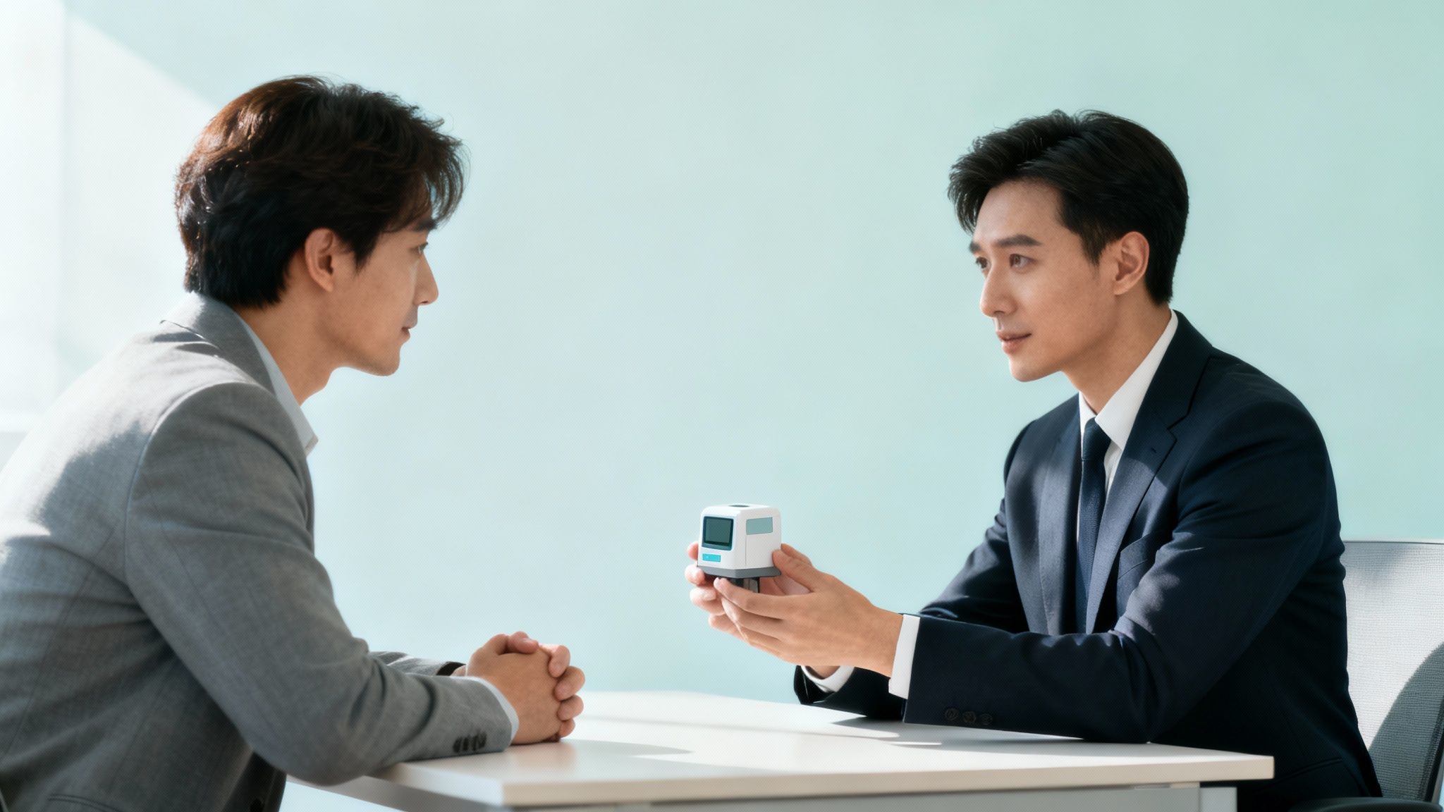 Een team dat samenwerkt met post-it notes, wat het collaboratieve karakter van design thinking symboliseert