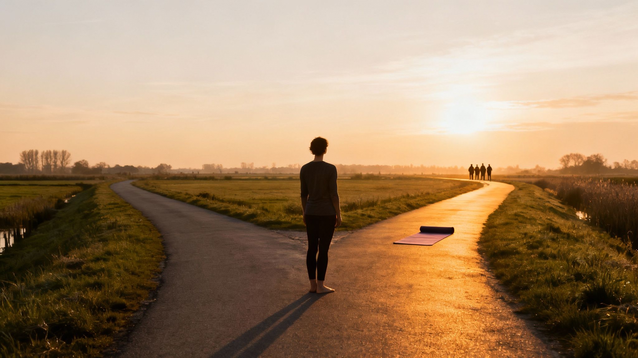 Een vrouw mediteert in een lichte, rustige ruimte, wat de innerlijke rust van kundalini yoga symboliseert