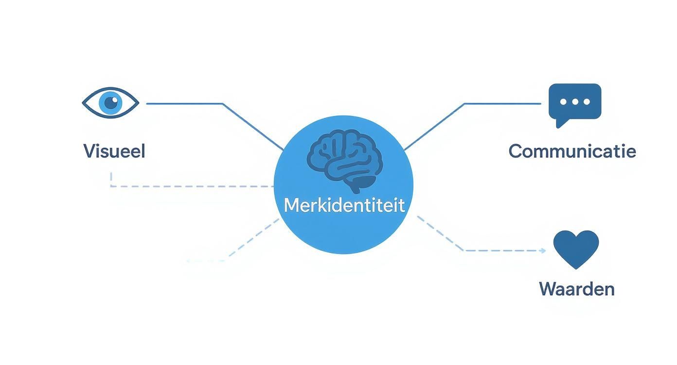 Infographic about wat is merkidentiteit