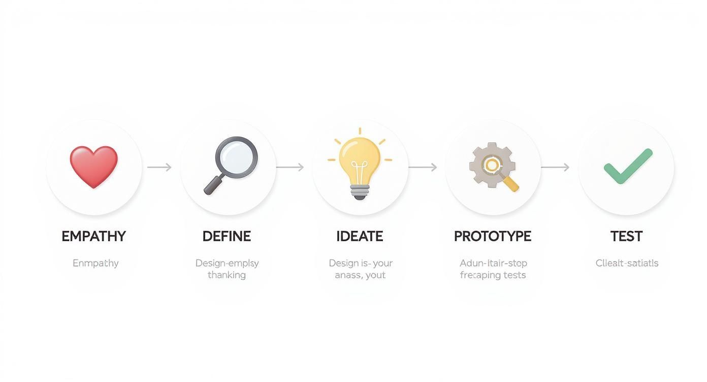 Infographic about wat is design thinking