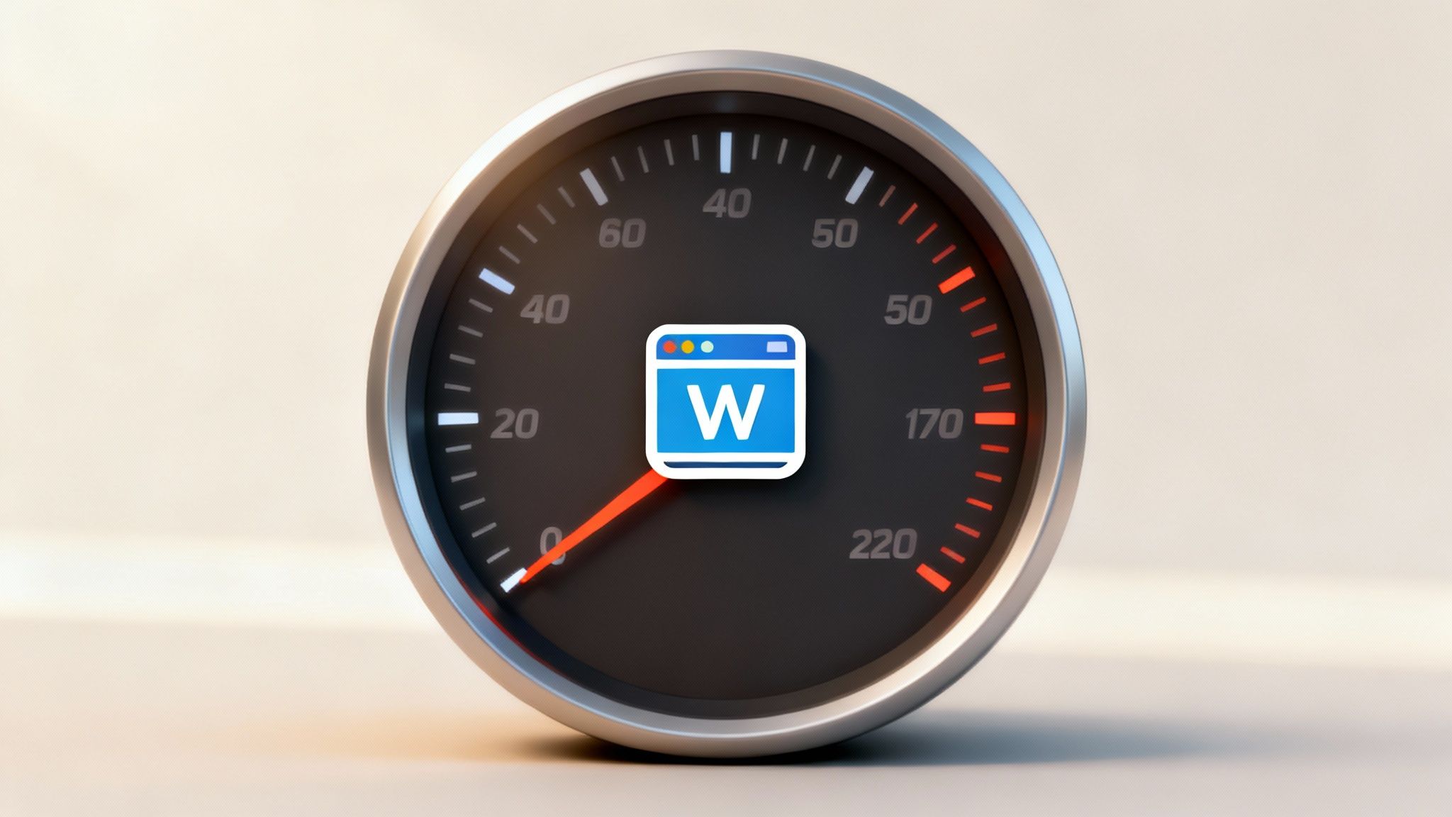 Een raceauto die een slak inhaalt, symboliseert een snelle website.