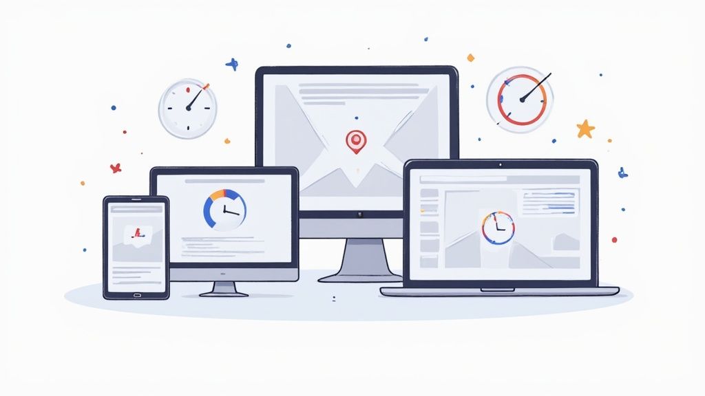 Een close-up van schone, efficiënte code op een computerschool, symbool voor de technische basis van een professionele website