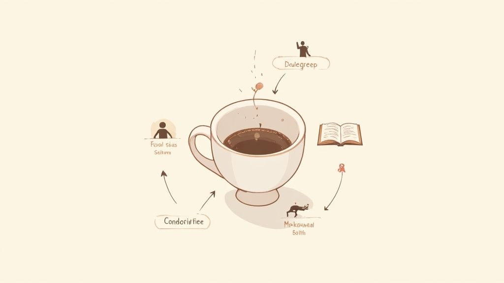 Barista en branding hand in hand