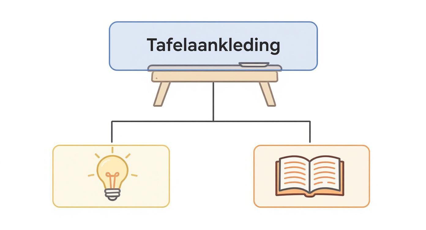 Infographic about tafelaankleding