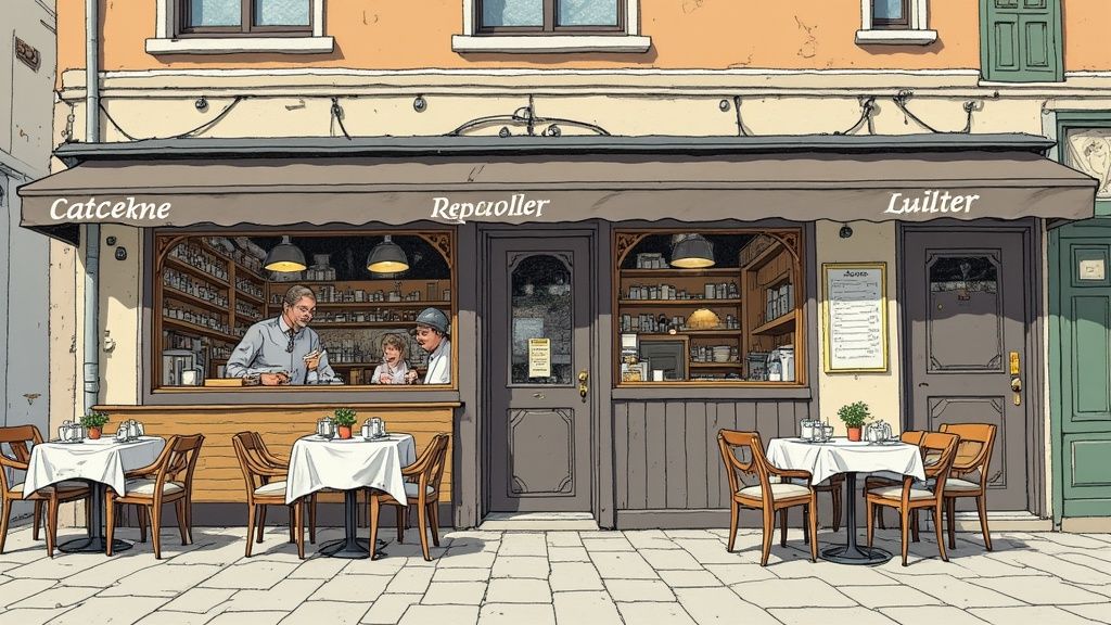 Restaurant Crijns in Eindhoven met een chique, herkenbare merkidentiteit ontwikkeld door Koll&Burg Design