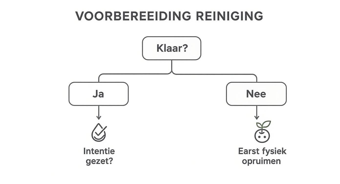 Infographic about huis reinigen van negatieve energie