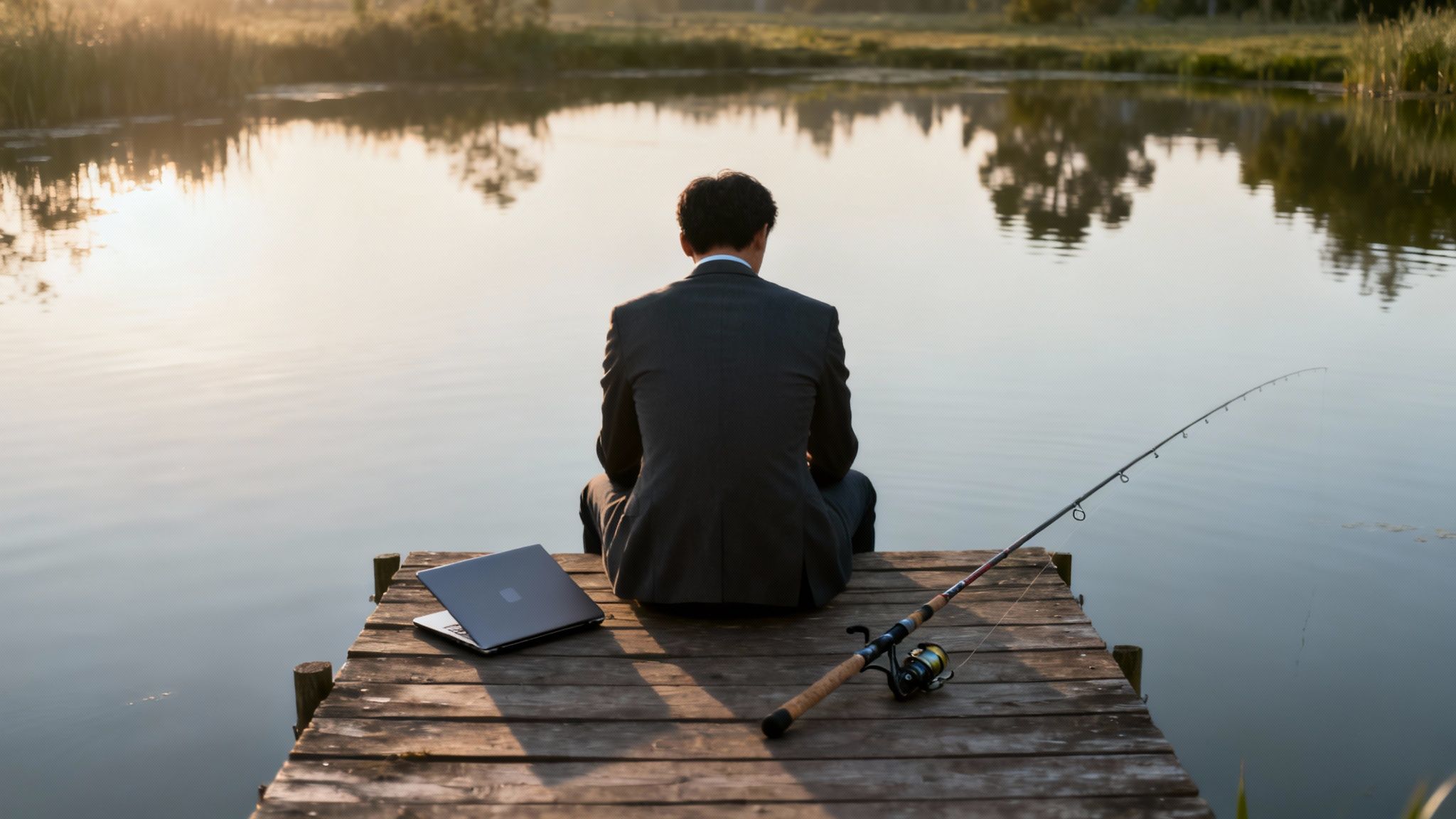 Een leeg visnet wordt uit het water gehaald, symbolisch voor het gebrek aan leads